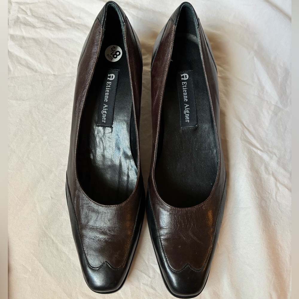 Etienne Aigner Women's Brown Leather Shoes NWOT